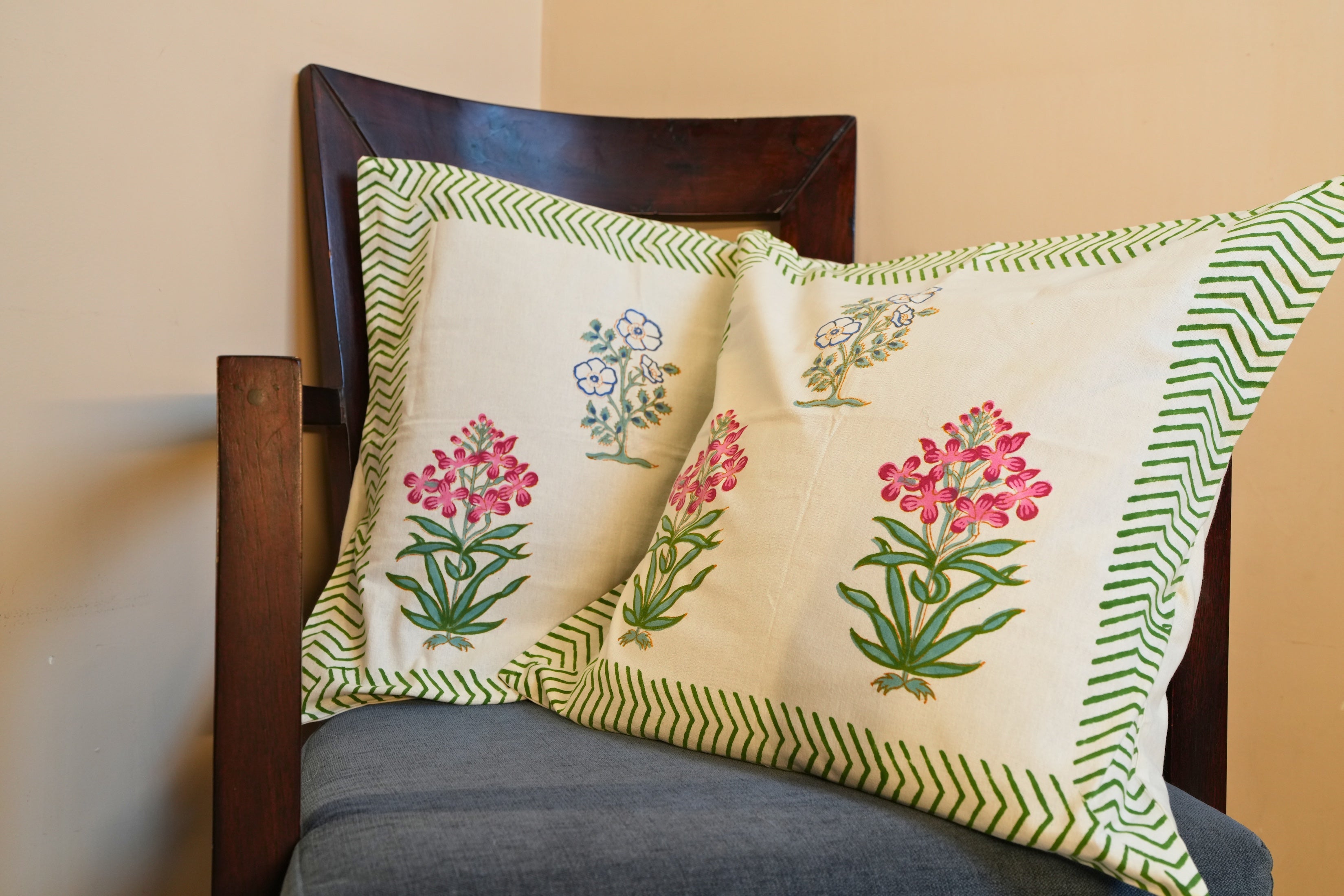 Spring Courtyard Cushion Covers