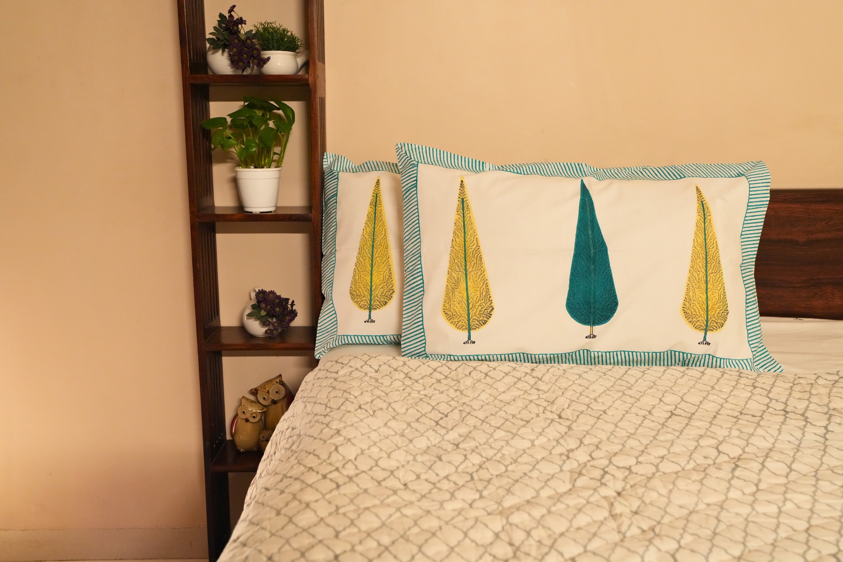 Golden Leaf Pillow Covers