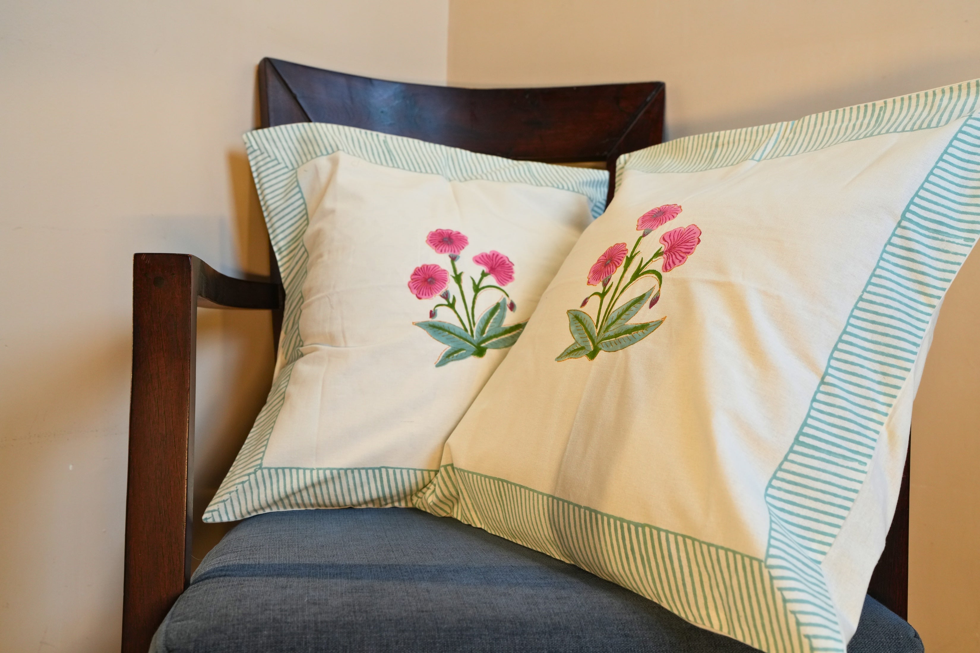 Rosy Whisper Cushion Covers